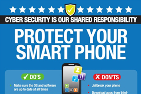 Infographic of protecting your smart phone.