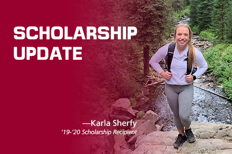 Former Unison Bank Spirit Scholarship recipient, Karla Sherfy.