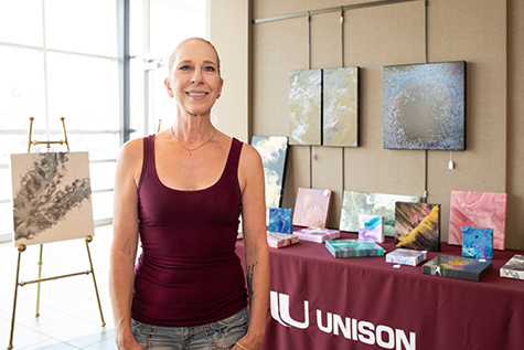 Unison Bank, Jamestown, N.D., announced Janice Lucero as its Artist of the Month for August 2021. View her artwork in their Jamestown lobby.