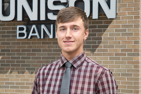 Jake Herr was recently hired as an Ag & Commercial Banking Officer for the Unison Bank Wishek branch office.