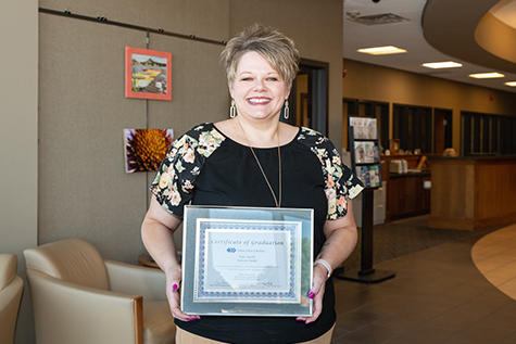 Niki Hjelle, Unison Bank Loan Operations Specialist in Jamestown, N.D., recently graduated from the Dakota School of Banking.