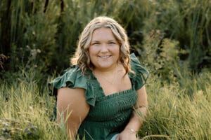 Senior portrait of Spirit Scholarship recipient, Annabelle Huber.